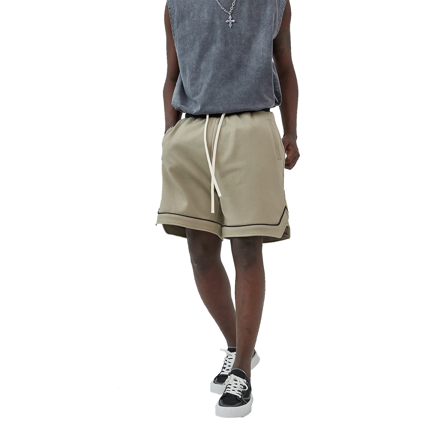 Kanye Retro Color-blocking Casual Sweat Shorts Unisex Loose Drawcord Elastic Waist Sports Pants for Men Oversized Streetwear
Kanye Retro Color-blocking Casual Sweat Shorts Unisex Loose Drawcord Elastic Waist Sports Pants for Men Oversized Streetwear