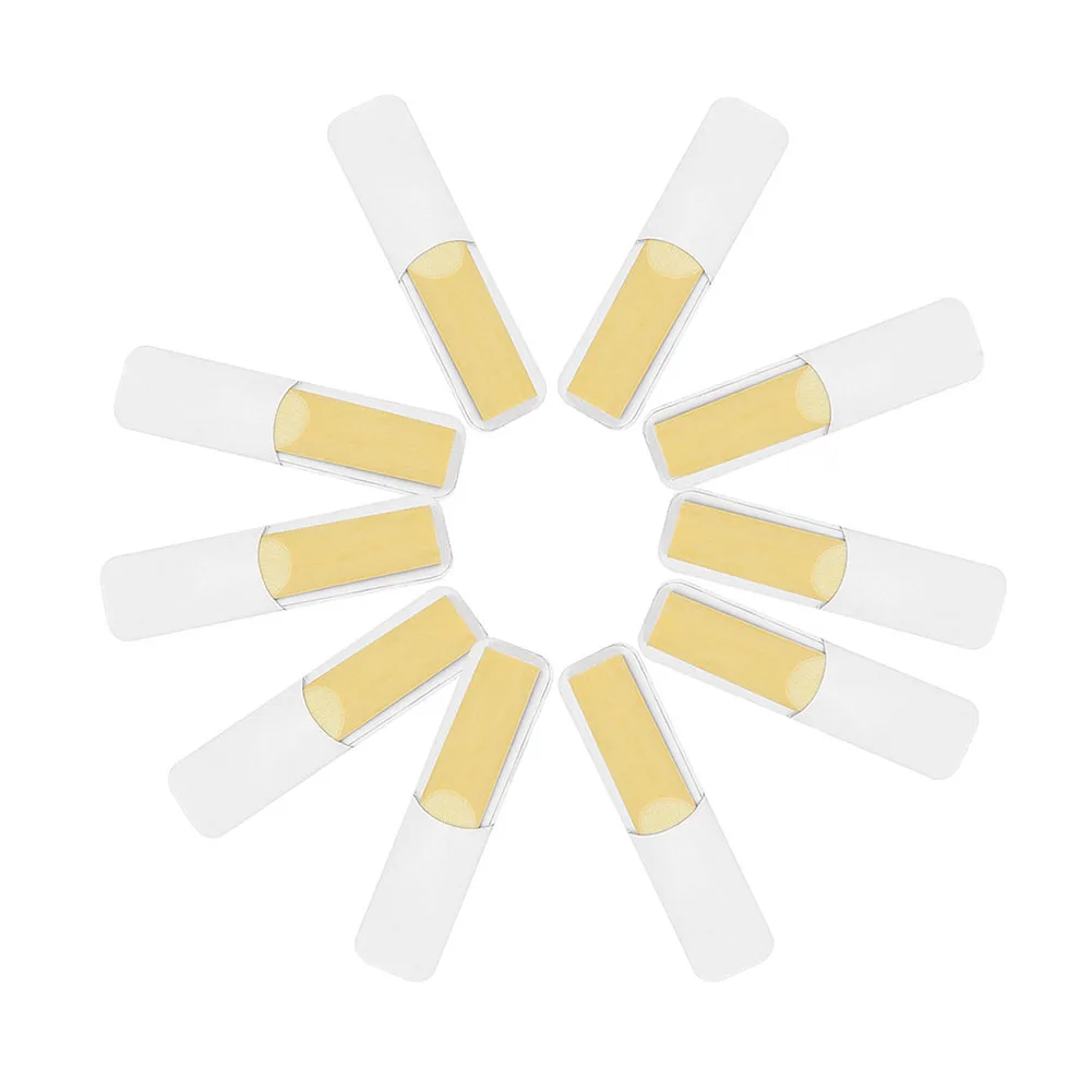 10pcs Alto Sax Reeds Strength 2/2.5/3 Woodwind Instrument Clarinet Accessories Quality Reed For Professionals Beginner Students
10pcs Alto Sax Reeds Strength 2/2.5/3 Woodwind Instrument Clarinet Accessories Quality Reed For Professionals Beginner Students