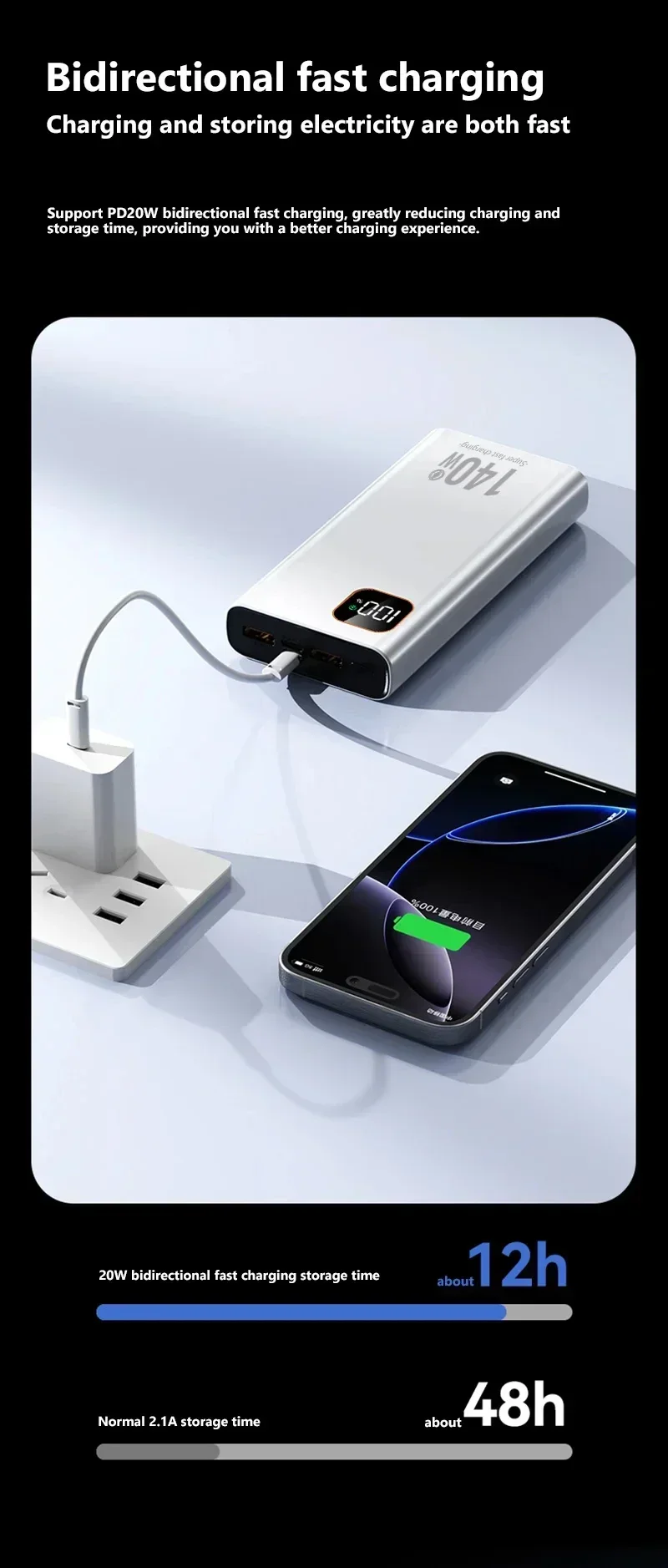 Lenovo 200000mAh 140W Ultra Capacity Power Bank Super Fast Charge Portable Battery Charger For IPhone Samsung 2026 New Lenovo 200000mAh 140W Ultra Capacity Power Bank Super Fast Charge Portable Battery Charger For IPhone Samsung 2026 New