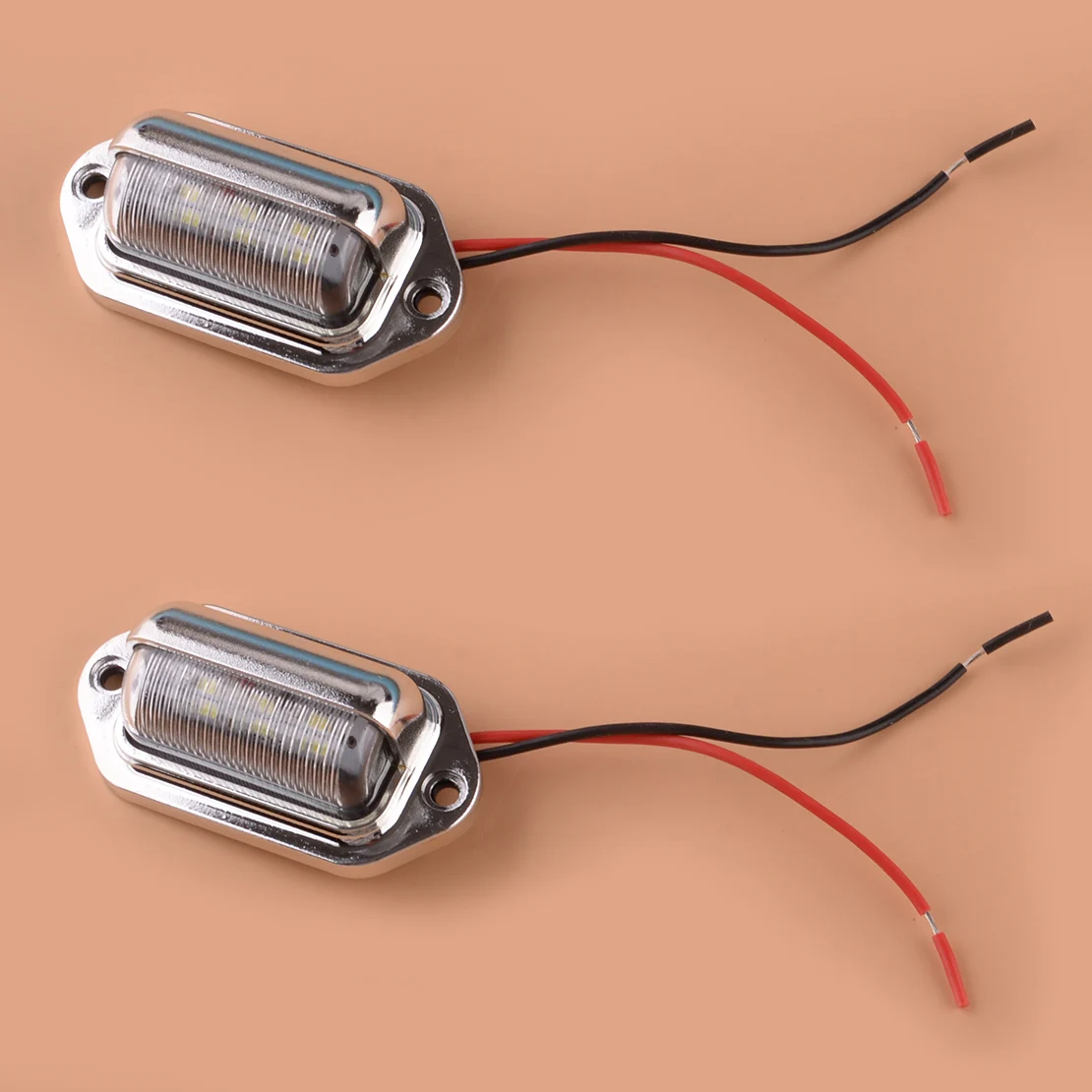 

2Pcs 12V-24V Waterproof LED Deck Courtesy Stern Transom License Number Plate Light For Marine Boat Trailer Motorcycle Car Truck