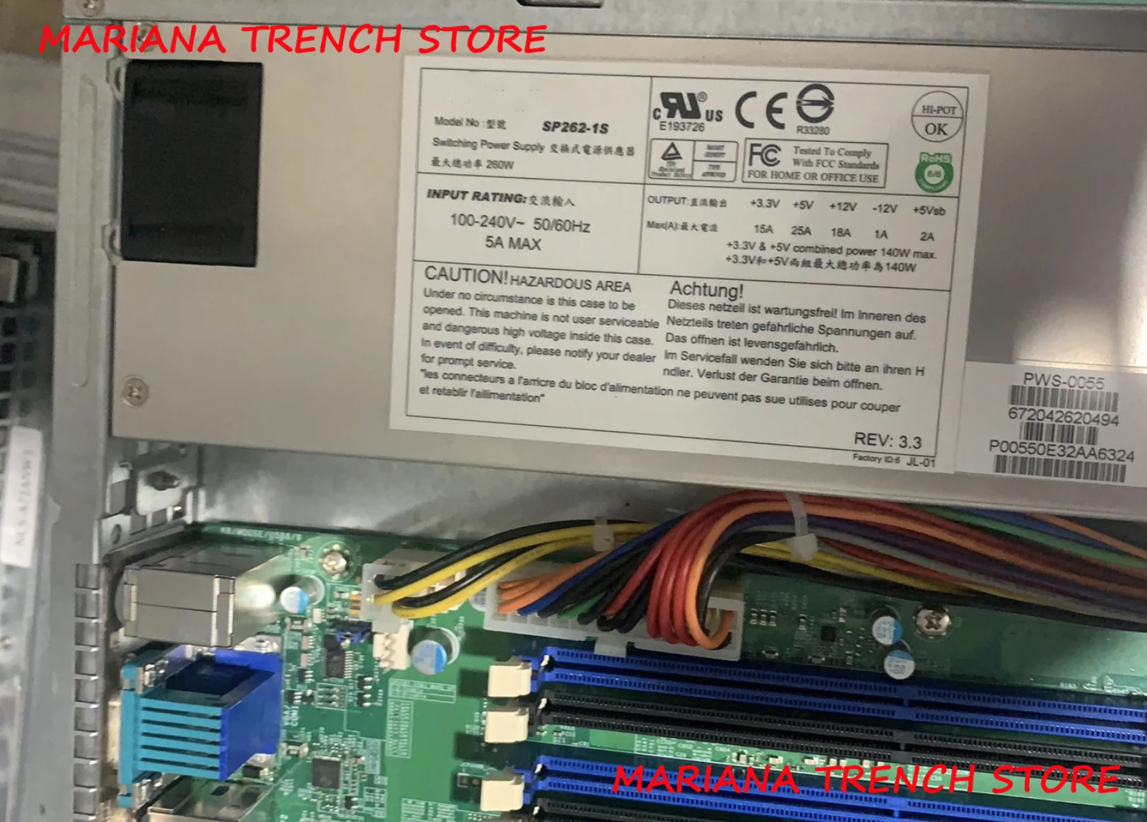 PWS-0055 для Supermicro 260W 1U мультивыходной источник питания
PWS-0055 для Supermicro 260W 1U мультивыходной источник питания