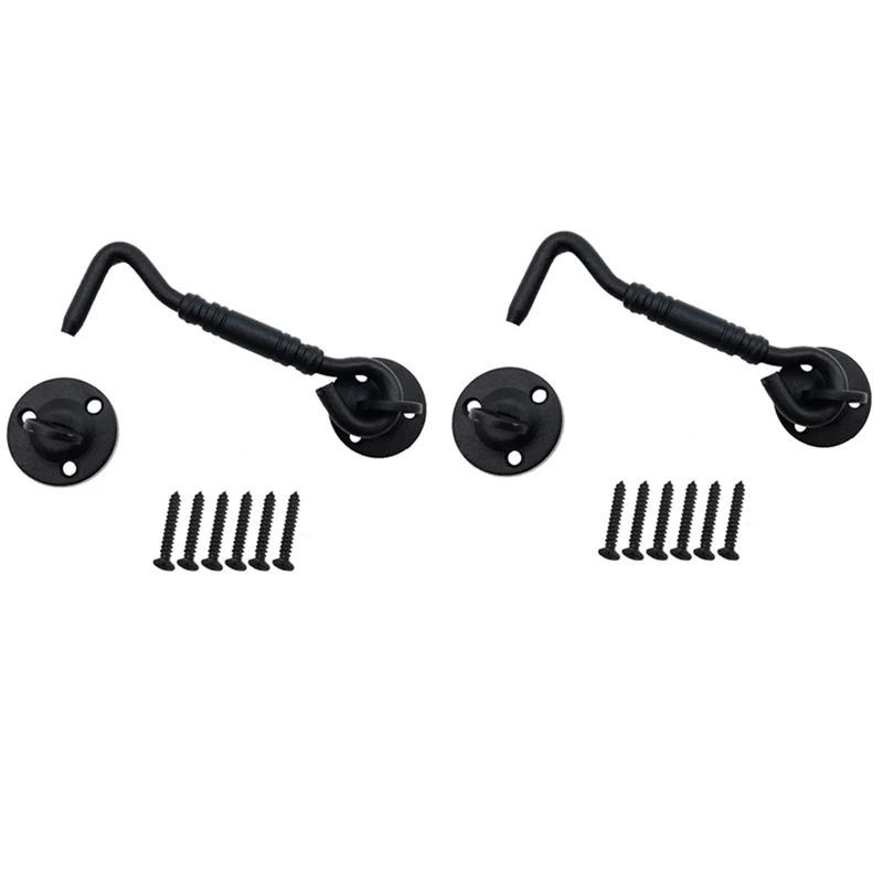 2X Barn Door Lock, 4 Inch Stainless Steel Door Hook & Eye Latch With Mounting Screws, Door Lock Latch For Sliding Door
2X Barn Door Lock, 4 Inch Stainless Steel Door Hook & Eye Latch With Mounting Screws, Door Lock Latch For Sliding Door