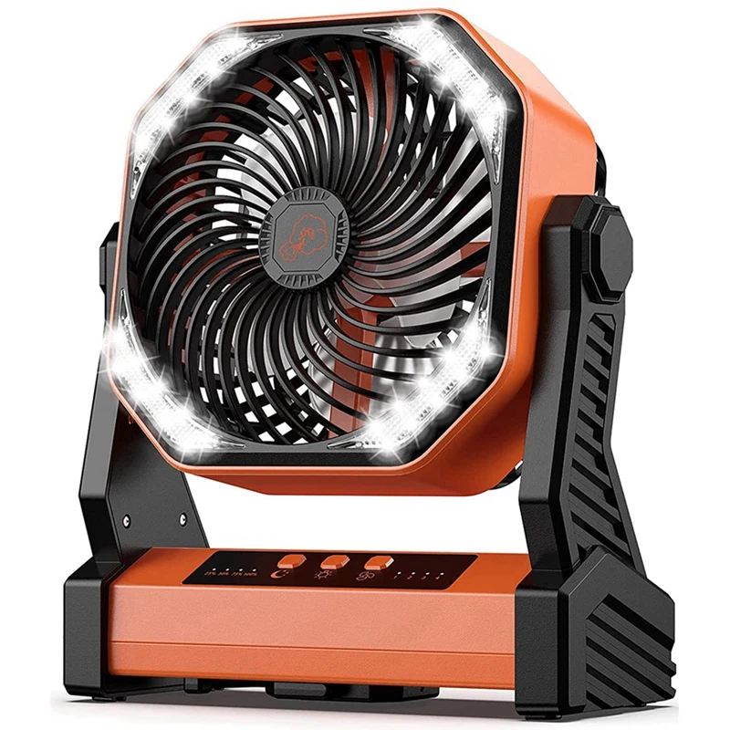 Portable Fan For Travel 20000Mah Rechargeable Battery Powered Fan High-Velocity Camping Fan With LED Light Hook Charging Cable
Portable Fan For Travel 20000Mah Rechargeable Battery Powered Fan High-Velocity Camping Fan With LED Light Hook Charging Cable