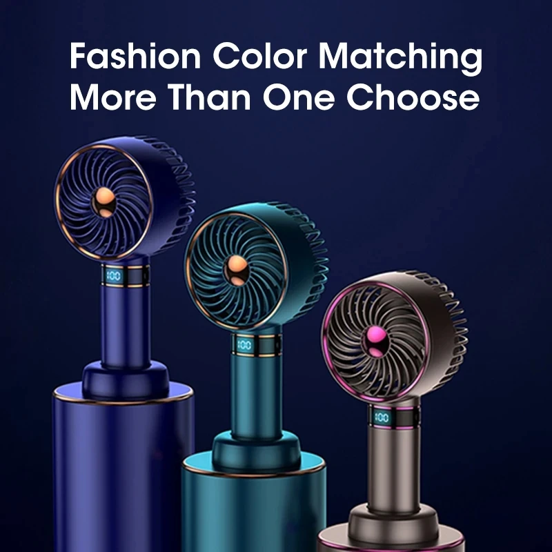 New Handheld Electric Fan Digital Display New Usb Desktop Mini Portable Student Tiktok Small Fan Strong Wind and Long Endurance
New Handheld Electric Fan Digital Display New Usb Desktop Mini Portable Student Tiktok Small Fan Strong Wind and Long Endurance