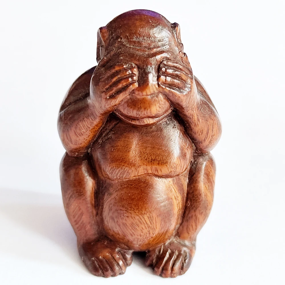 F085 - 30 лет 2 "Коллекционная Ручная резная зеленая розовая древесина Netsuke - Wise Monkey
F085 - 30 лет 2 "Коллекционная Ручная резная зеленая розовая древесина Netsuke - Wise Monkey