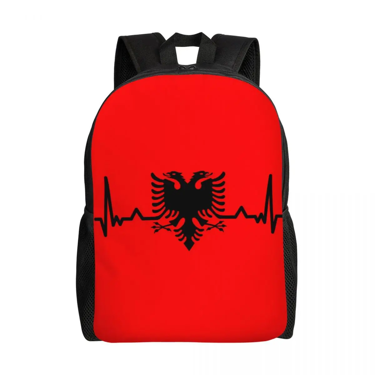 Heartbeat Albania Flag Backpacks for Men Women Water Resistant College School Albanian Eagle Shqiponja Bag Print Bookbags
Heartbeat Albania Flag Backpacks for Men Women Water Resistant College School Albanian Eagle Shqiponja Bag Print Bookbags
