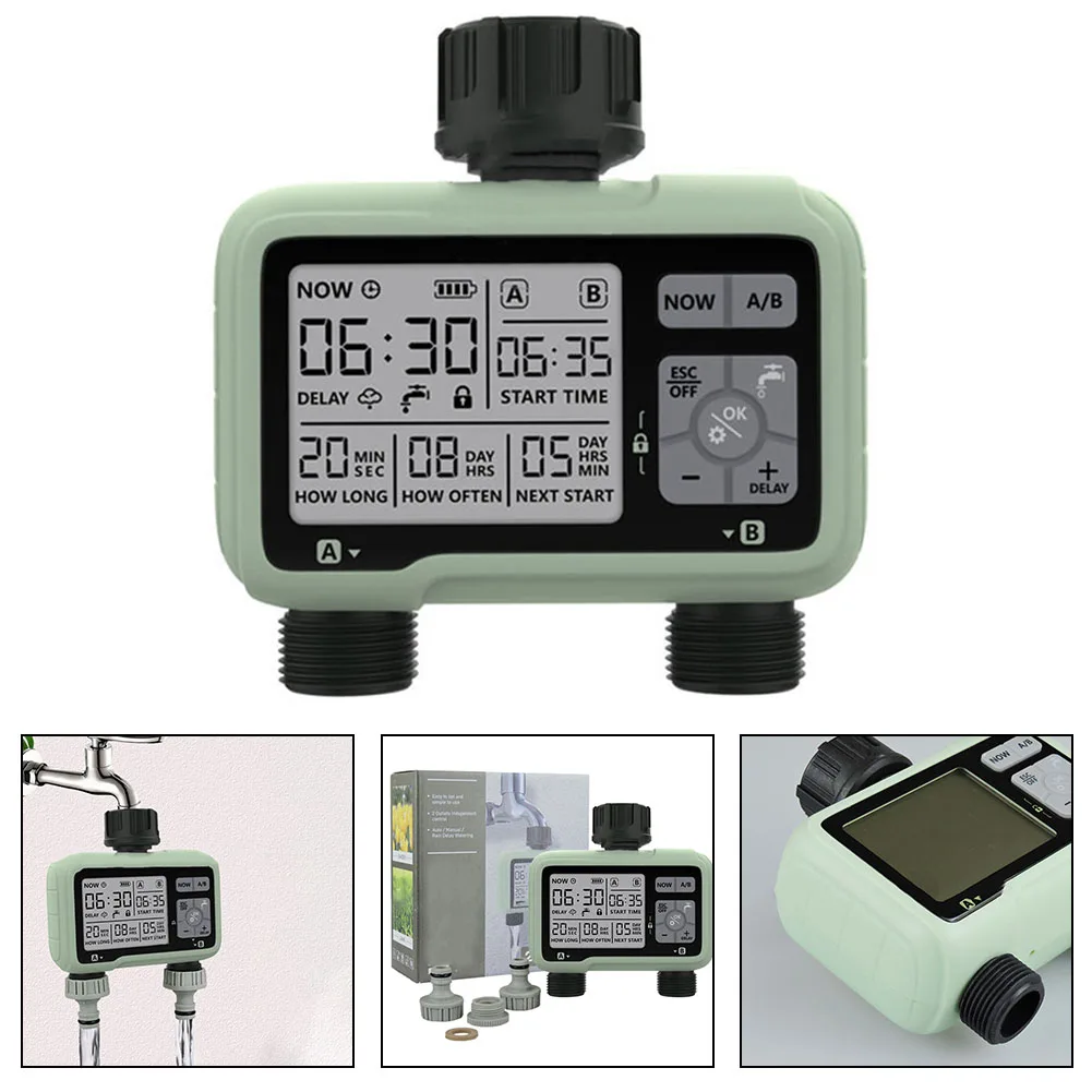 Outlet Water Timer Automatic Watering Tools With Display Garden Vegetable Field Irrigation Sprinkler Programmable 12x5.5x12.2cm
Outlet Water Timer Automatic Watering Tools With Display Garden Vegetable Field Irrigation Sprinkler Programmable 12x5.5x12.2cm