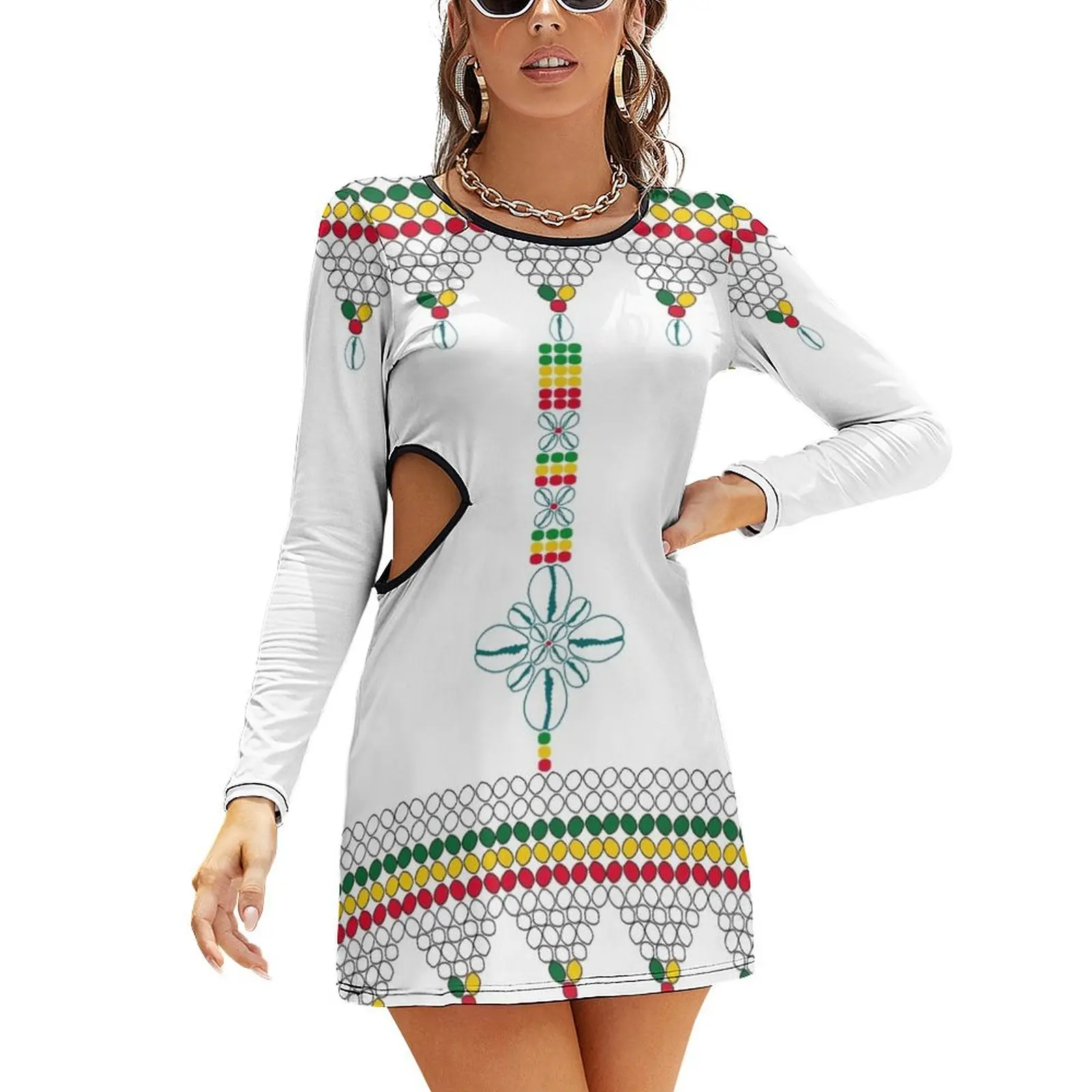 Green, Yellow and Red. Chelie and zagol. Slim Dress with Hollow Waist dress summer 2024 women
Green, Yellow and Red. Chelie and zagol. Slim Dress with Hollow Waist dress summer 2024 women
