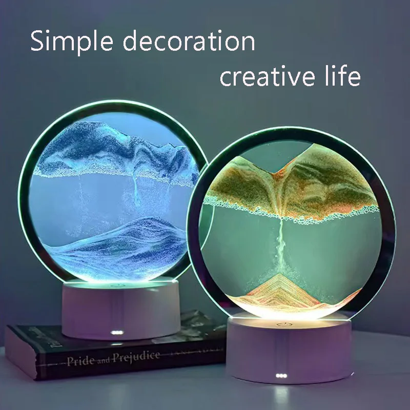 Novel Table Lamp LED Quicksand Lamp Moving Sand Touch Switch Light Sandscape Lamp Home Desktop display Livingroom Decoration
Novel Table Lamp LED Quicksand Lamp Moving Sand Touch Switch Light Sandscape Lamp Home Desktop display Livingroom Decoration