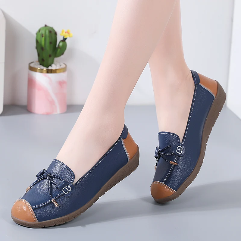 2023 New Women Loafers Flats Woman Genuine Leather Shoes Moccasins Mother Shoes Slip-on Women's Casual Shoes Plus Size 35-44
2023 New Women Loafers Flats Woman Genuine Leather Shoes Moccasins Mother Shoes Slip-on Women's Casual Shoes Plus Size 35-44