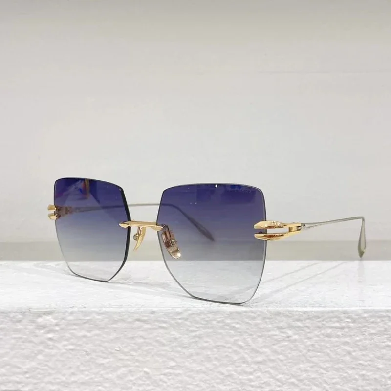 

Fashion Women Sunglasses Luxury Brand High-end Metal Frameless Square Personalized Sunshades UV400 Outdoor Men Retro SUN GLASSES