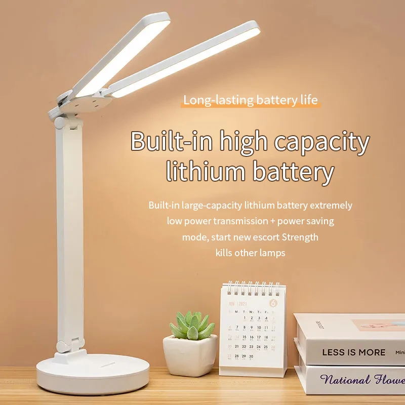 Dual Lamp Durable LED Touch Dimming USB Charging Study Bedroom Bedside Work and Study Eye Care Reading Desk Lamp.
Dual Lamp Durable LED Touch Dimming USB Charging Study Bedroom Bedside Work and Study Eye Care Reading Desk Lamp.