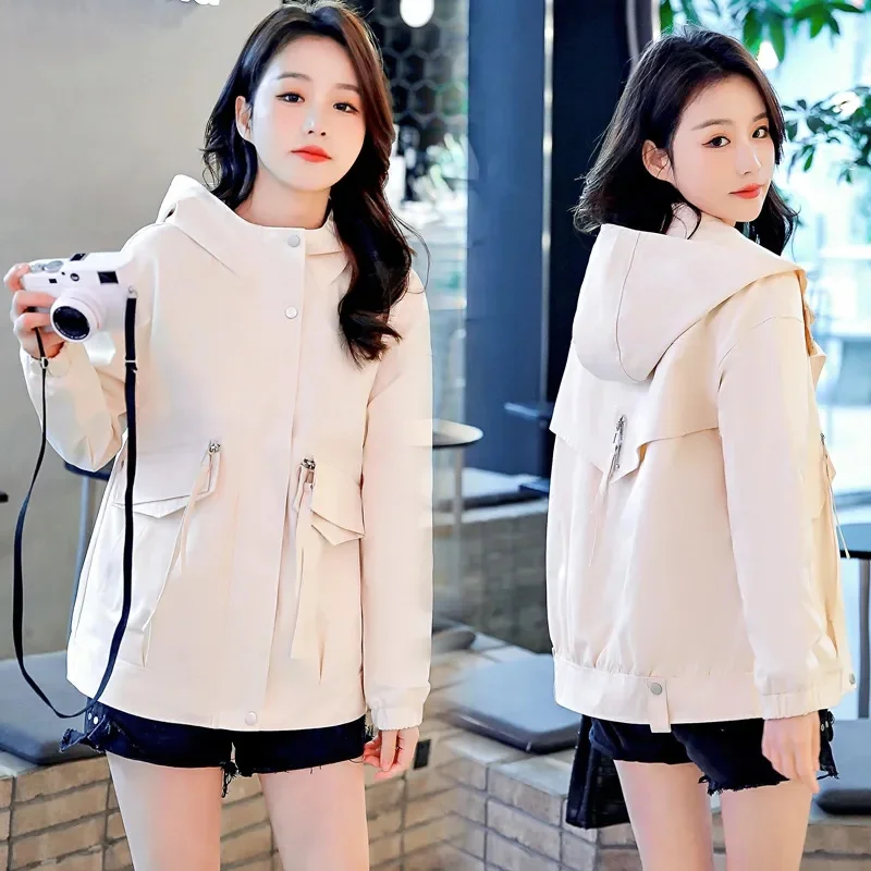Women Short Coat 2023 Spring Autumn New Overwear This Year's Popular Loose Jacket Baseball Uniform Windbreaker Female Hooded Top
Women Short Coat 2023 Spring Autumn New Overwear This Year's Popular Loose Jacket Baseball Uniform Windbreaker Female Hooded Top