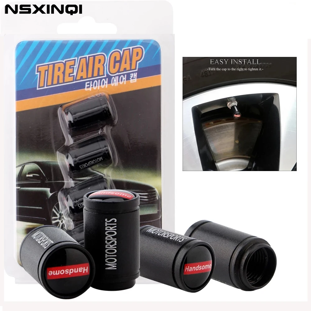 NSXINQI 4pcs Sport Valve Cap Wheel Tire Stem Air Caps Auto Styling Bike Motorcycle Cover Black
NSXINQI 4pcs Sport Valve Cap Wheel Tire Stem Air Caps Auto Styling Bike Motorcycle Cover Black