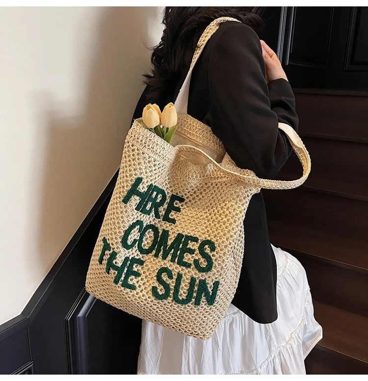 Embroidered Straw Summer Tote Bag 16 S3c61cb5a665141a6a27845d35b58d67cN
