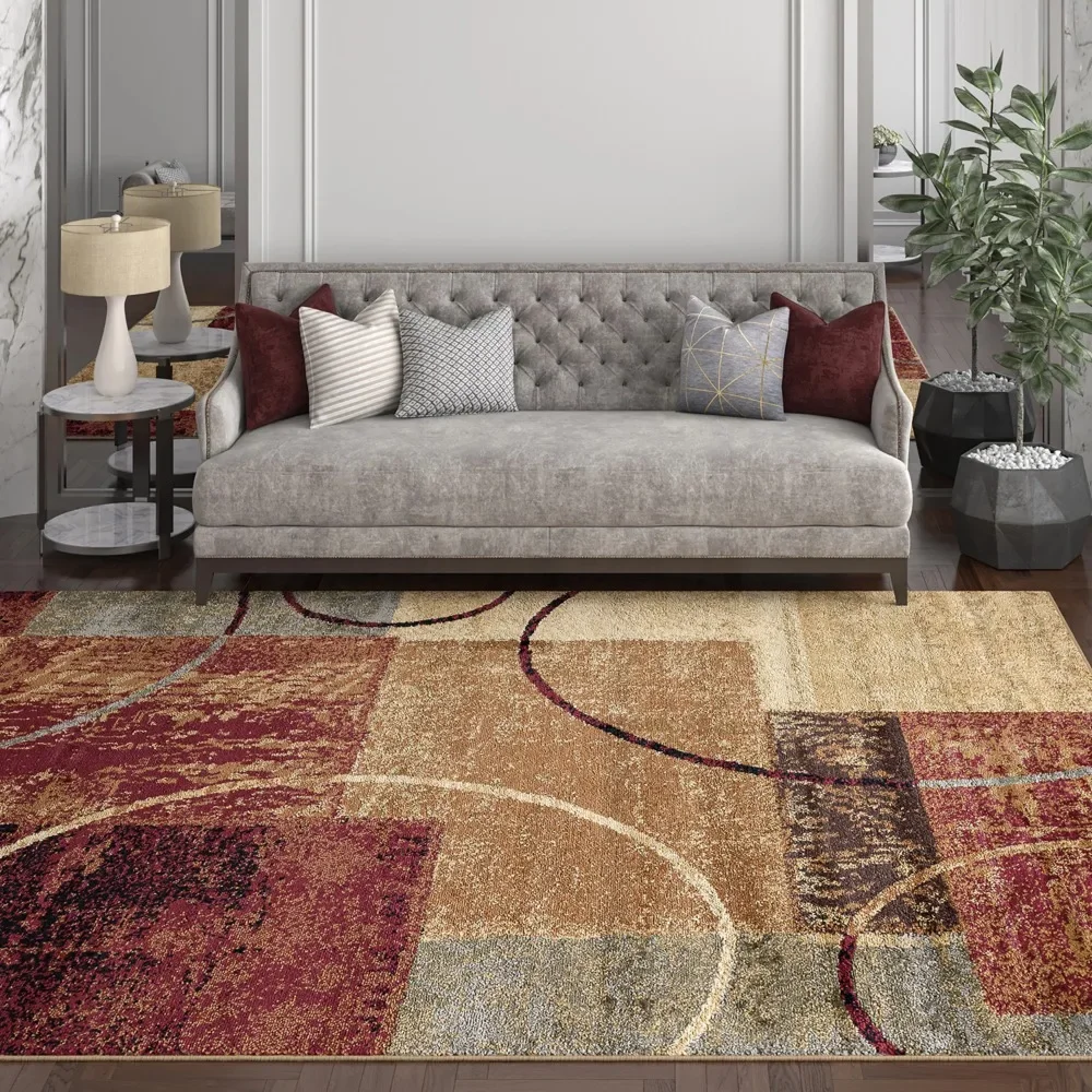 

5x7 Contemporary Multi-Color Area Rugs for Living Room Alfombras Para Salas 5' X 7' Prayer Rug for Bedroom Shelf Home Decor Sofa