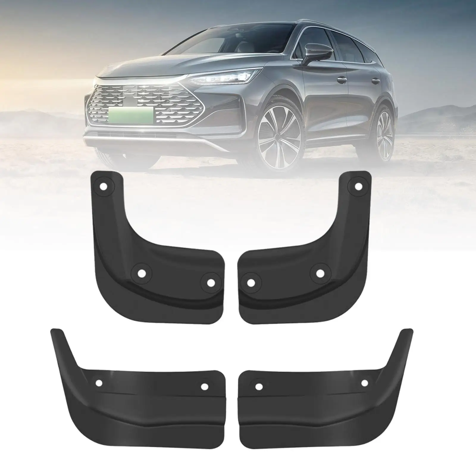 4x Car Mud Flaps Front and Rear Wheel Replace Exterior Parts Premium No Drilling Required Splash Guards for Tesla Model 3+
4x Car Mud Flaps Front and Rear Wheel Replace Exterior Parts Premium No Drilling Required Splash Guards for Tesla Model 3+