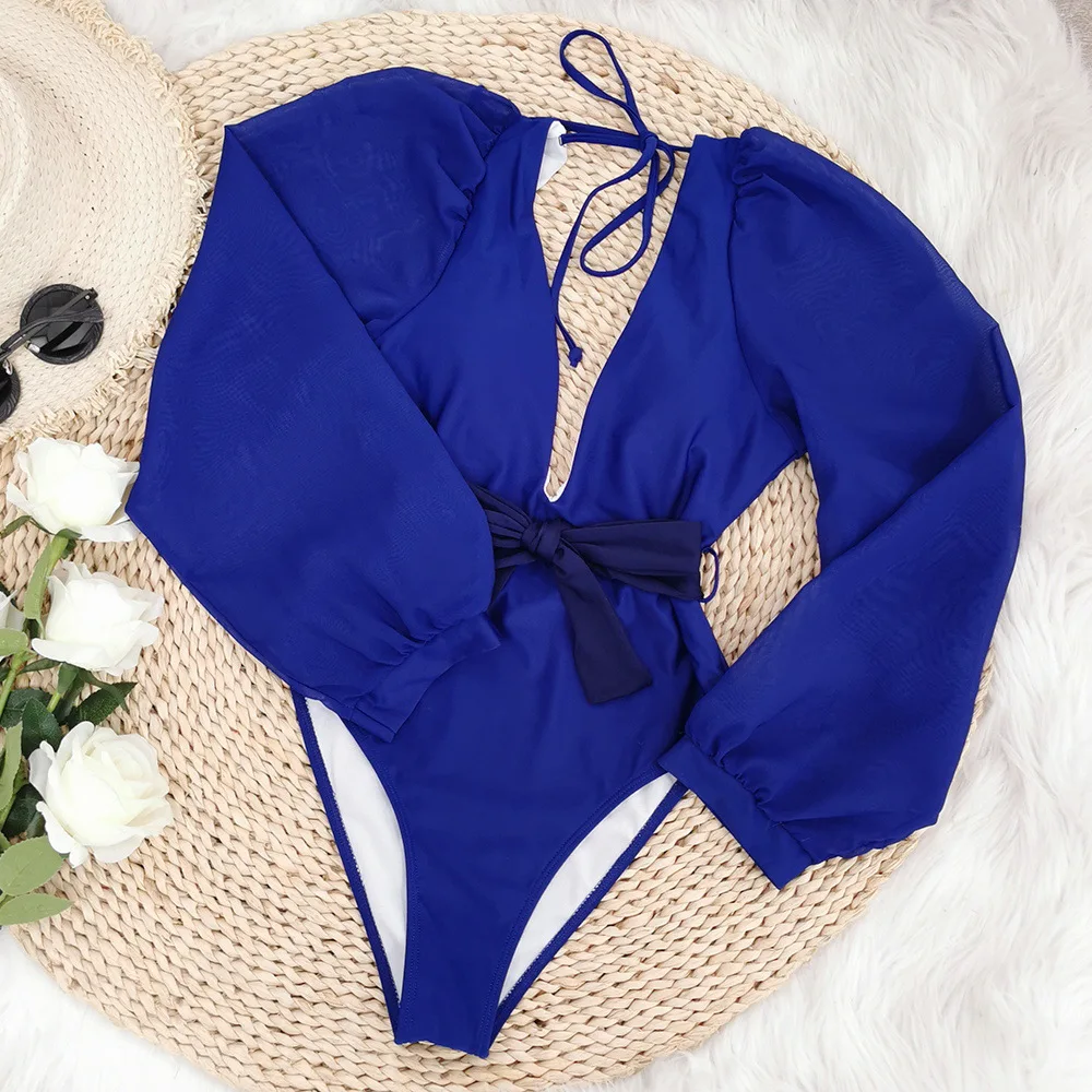 2022 Women Swimsuit Deep V Neck Backless Sexy Swimwear Bandage High Waist One Piece Bathing Suits Swimming Beach Wear
2022 Women Swimsuit Deep V Neck Backless Sexy Swimwear Bandage High Waist One Piece Bathing Suits Swimming Beach Wear