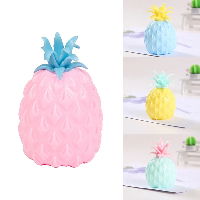 

Simulation Pineapple Fidget Toys For Anxiety Stress Relief Ball Decompression Toy Novelty Squeeze Cute Fruit Toys