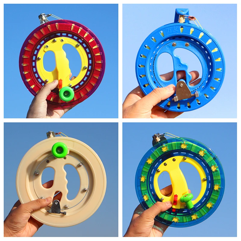 

free shipping adults kite reel abs kite wheel flying toys for kids kites string line weifang kites factory Octopus reel kevlar