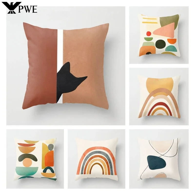Modern Abstract Pink Brown Geometric Pillowscase Fashion Decorative Pillows Cover Livingroom Sofa Cushions Cover 45*45cm
Modern Abstract Pink Brown Geometric Pillowscase Fashion Decorative Pillows Cover Livingroom Sofa Cushions Cover 45*45cm