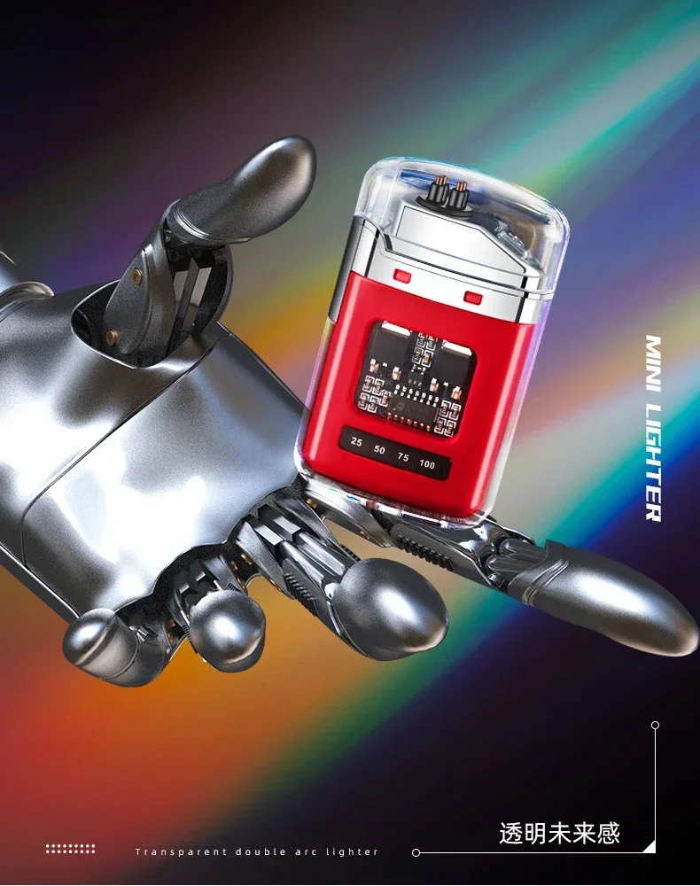Encendedor eléctrico de doble arco a prueba de viento para exteriores, encendedor recargable por USB, pantalla de batería de Plasma tipo C, regalos para hombres 12 Encendedor eléctrico de doble arco Encendedor eléctrico de doble arco a prueba de viento para exteriores, encendedor recargable por USB, pantalla de batería de Plasma tipo C, regalos para hombres » Encendedor eléctrico de doble arco