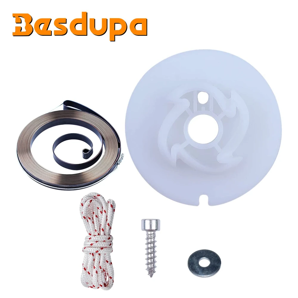 Стартовый шкив, пружинный шнур, комплект для Husqvarna 362 365 371 372 385 390, стартовый шкив, пружинный шнур, винтовая шайба
Стартовый шкив, пружинный шнур, комплект для Husqvarna 362 365 371 372 385 390, стартовый шкив, пружинный шнур, винтовая шайба