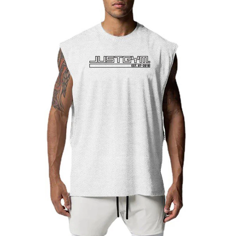 Mens Gym Brand Mesh Fitness Breathable Singlets Summer Fashion Sportswear Clothing Tank Top Training Quick Dry Vest
Mens Gym Brand Mesh Fitness Breathable Singlets Summer Fashion Sportswear Clothing Tank Top Training Quick Dry Vest