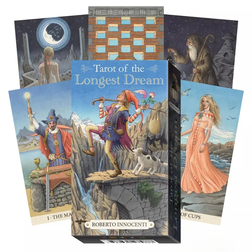 10.3*6cm Tarot of The Longest Dream 78 Pcs Cards with Guidebook for Beginners Oraange Gilded Edges
10.3*6cm Tarot of The Longest Dream 78 Pcs Cards with Guidebook for Beginners Oraange Gilded Edges