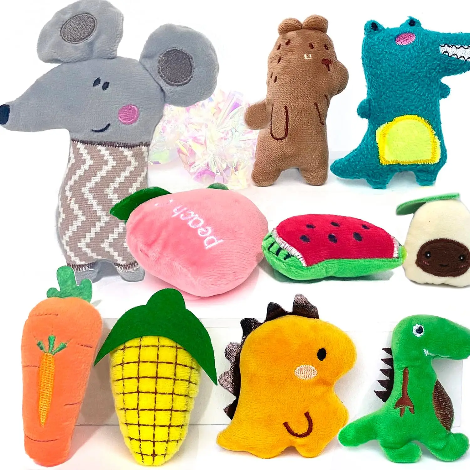 Cat Toys, Interactive Cat Toy for Cats, Soft and Durable Crinkle Sound Catnip Toys, Catnip Filled Mouse Cat Teething Chew Toy
Cat Toys, Interactive Cat Toy for Cats, Soft and Durable Crinkle Sound Catnip Toys, Catnip Filled Mouse Cat Teething Chew Toy