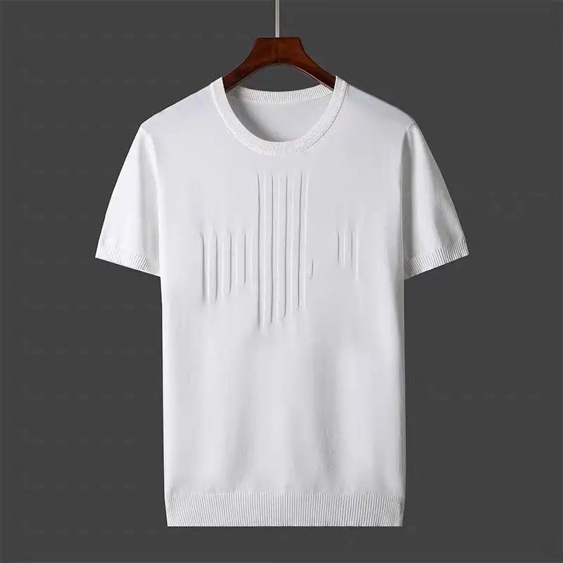 Fashion O-Neck All-match Knitted T-Shirt Men's Clothing 2024 Spring New Casual Pullovers Short Sleeve Korean Tee Shirt Z18
Fashion O-Neck All-match Knitted T-Shirt Men's Clothing 2024 Spring New Casual Pullovers Short Sleeve Korean Tee Shirt Z18