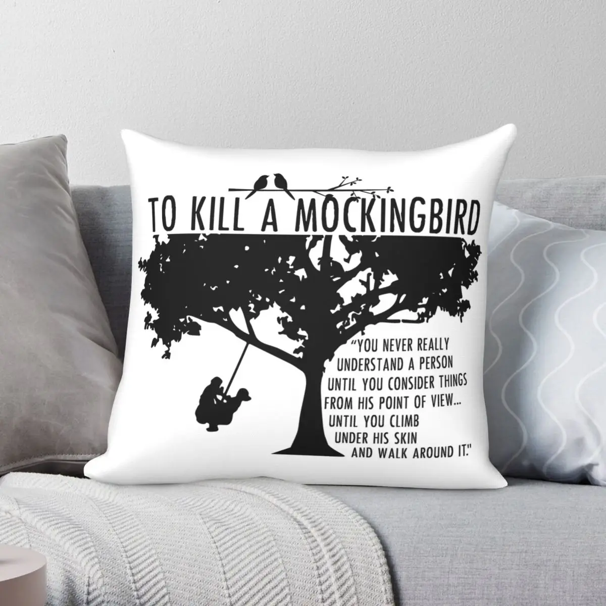 Квадратная наволочка To Kill A Mockingbird, полиэстер, лен, бархат, креативный Декор на молнии, наволочка для комнаты
Квадратная наволочка To Kill A Mockingbird, полиэстер, лен, бархат, креативный Декор на молнии, наволочка для комнаты
