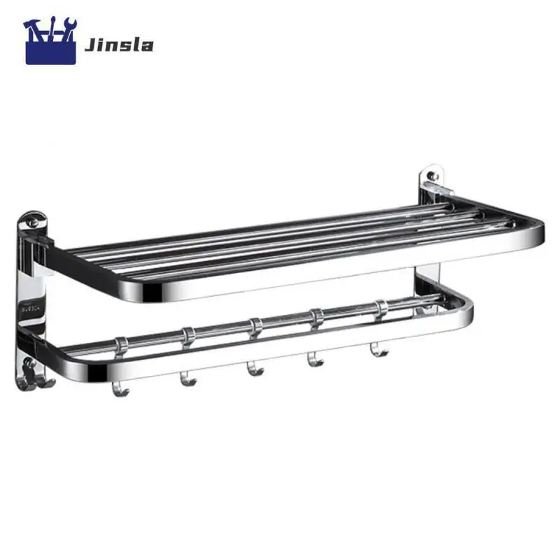 Punch-free Stainless Steel Movable Bath Towel Shelf Folding Silver Hanging Holders Bathroom Accessories Bath Towel Shelf
Punch-free Stainless Steel Movable Bath Towel Shelf Folding Silver Hanging Holders Bathroom Accessories Bath Towel Shelf