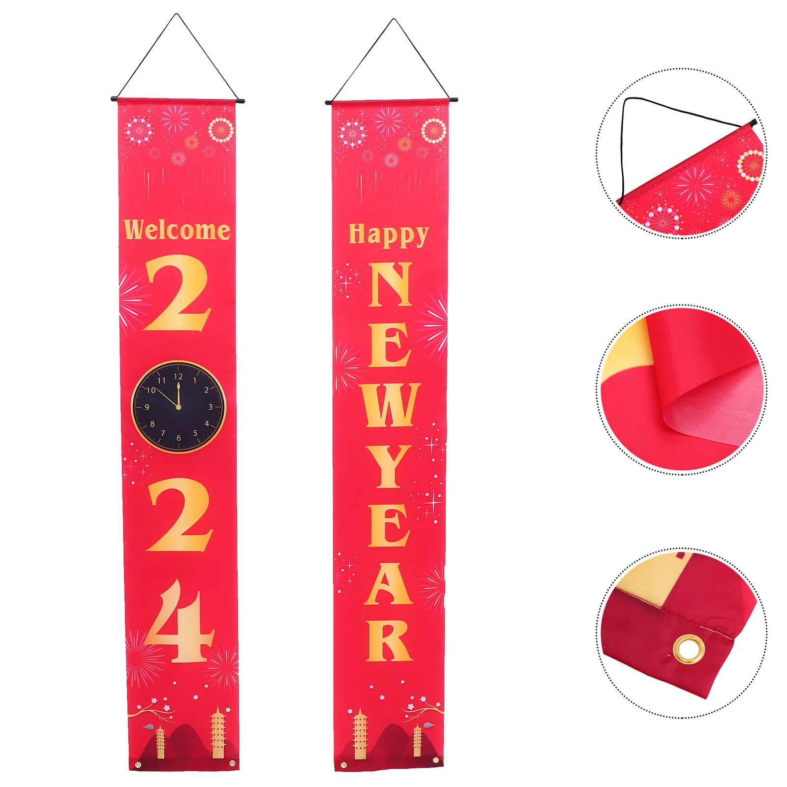 Door Hanging Decoration 2024 Year Banners Ornaments Outdoor Polyester Cloth Front Couplet New Home Porch Curtains
Door Hanging Decoration 2024 Year Banners Ornaments Outdoor Polyester Cloth Front Couplet New Home Porch Curtains