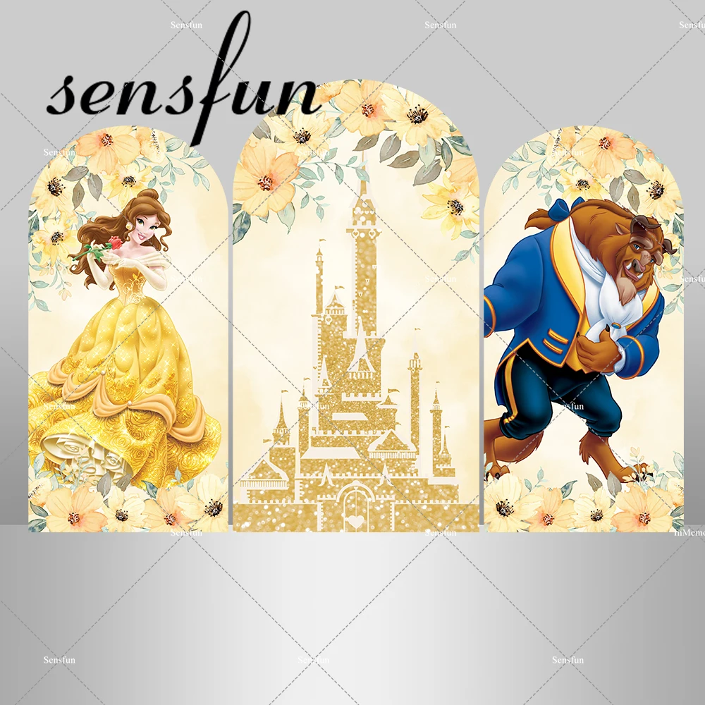 Beauty and The Beast Theme Arch Backdrop Cover Gold Glitter Castle Florals Princess Belle for Girls Birthday Party Backgrounds
Beauty and The Beast Theme Arch Backdrop Cover Gold Glitter Castle Florals Princess Belle for Girls Birthday Party Backgrounds