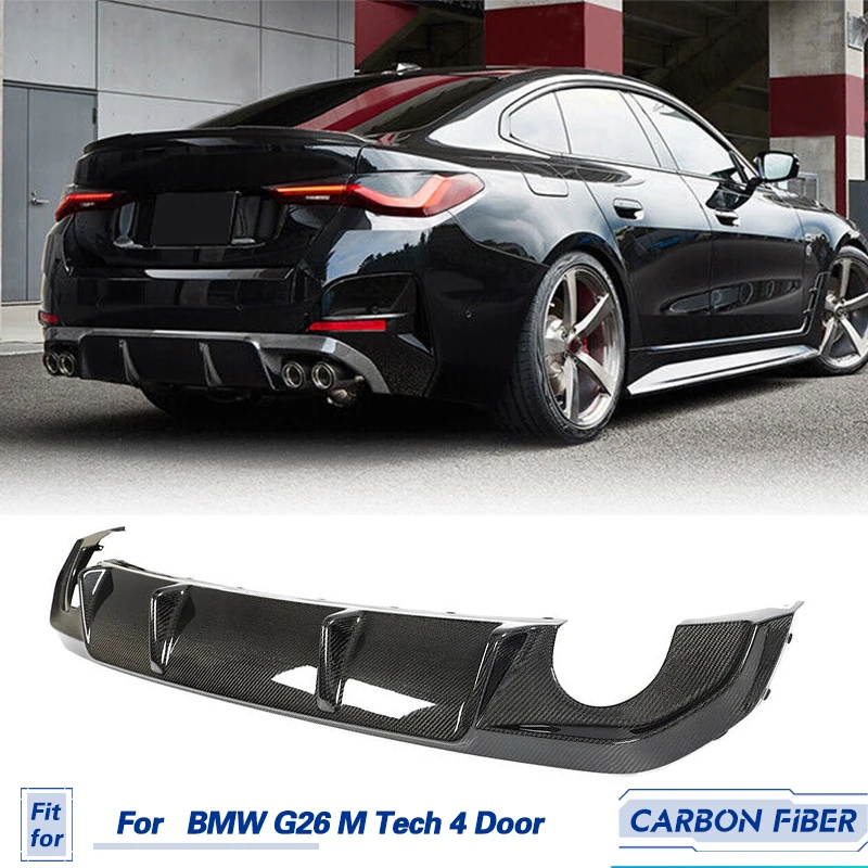 

Carbon Fiber Car Rear Bumper Diffuser Lip Spoiler For BMW 4 Series G26 420i 430i 440i Gran Coupe M Sport 2021-2023 Rear Lip