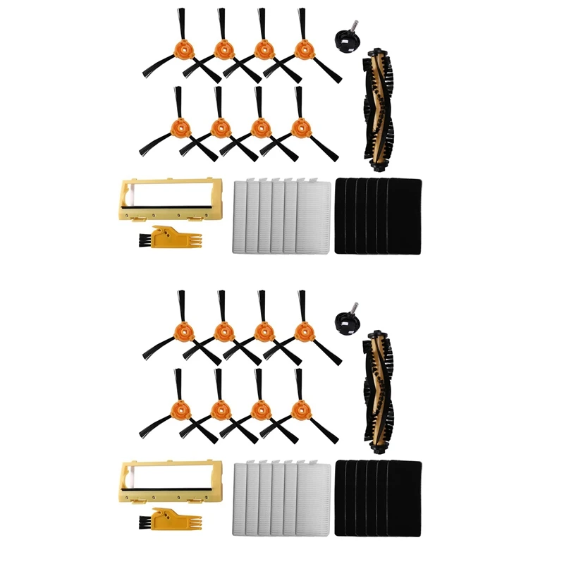 36 шт. боковая щетка, основная щетка, рамка, крышка, роликовый Фильтр Для ECOVACS DEEBOT 600 601 605 710 N79 N79S