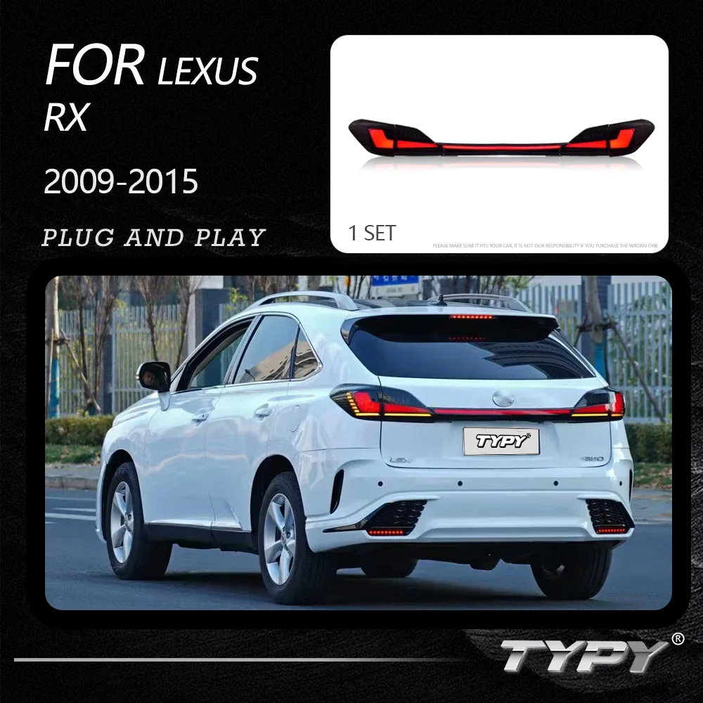 TYPY Car Tail Lights For Lexus RX 2009-2015 LED Car Tail Lamps Daytime Running Lights Dynamic Turn Signals Car Accessories
TYPY Car Tail Lights For Lexus RX 2009-2015 LED Car Tail Lamps Daytime Running Lights Dynamic Turn Signals Car Accessories