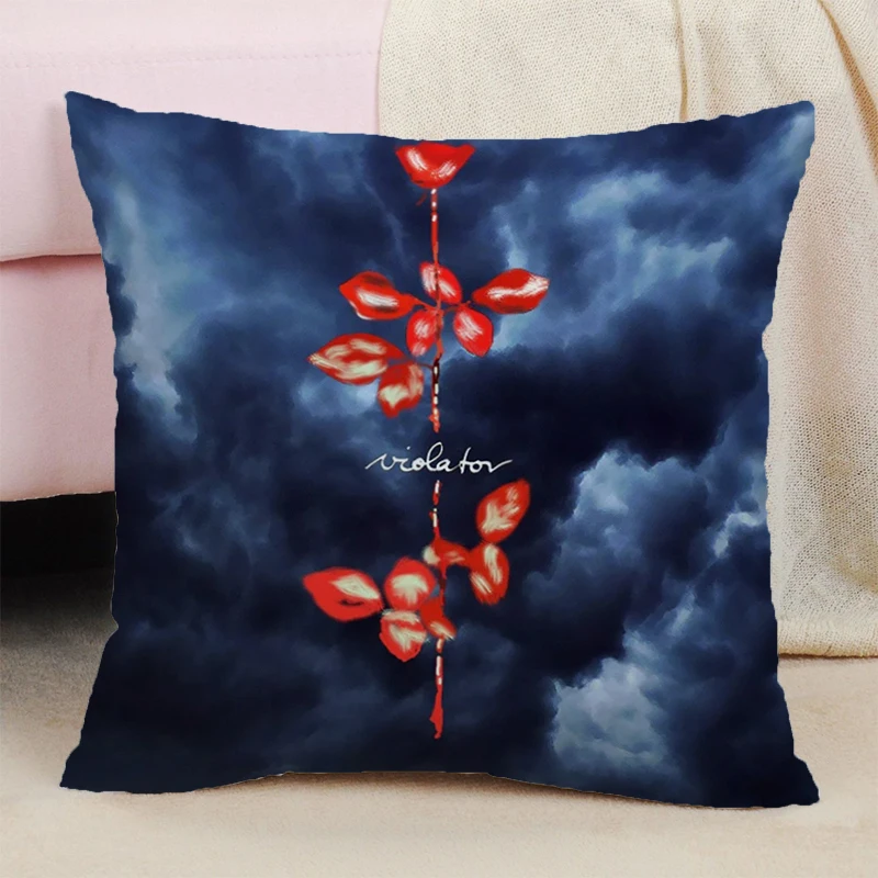 

Cushion Cover 45*45 Depeche-mode Car Sofa Cushions Covers Decoration Living Room Decor Pillowcase 40x40 Pillows for Bedroom Home