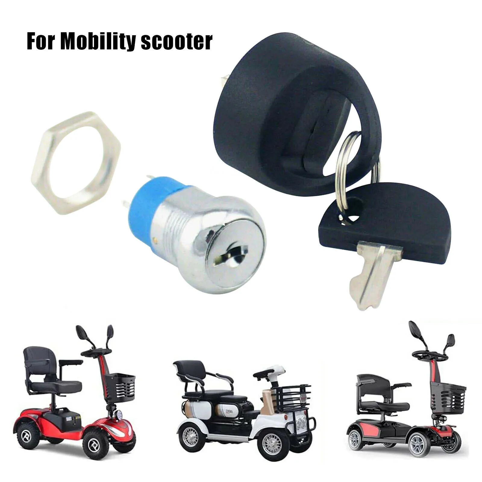 For Pride Mobility Ignition Switch Lock Blade Structure Equipment M19*L 22MM Open Zinc Alloy Lock Shell On Off
For Pride Mobility Ignition Switch Lock Blade Structure Equipment M19*L 22MM Open Zinc Alloy Lock Shell On Off