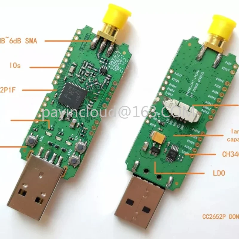 CC2652P Dongle Zigbee2MQTT ZHA, координатор дома, помощник BLE, USB-флешка с резьбой
CC2652P Dongle Zigbee2MQTT ZHA, координатор дома, помощник BLE, USB-флешка с резьбой