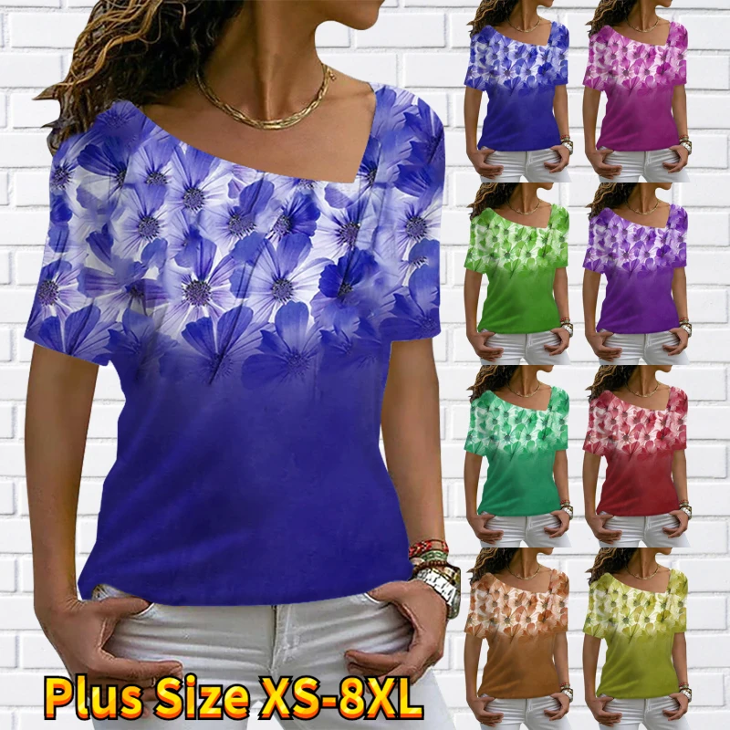 2023 New V-Neck Vintage Top Fashion T-shirt Women's Pullover Summer Casual Tee Ladies New Design Printing Short Sleeve XS-8XL
2023 New V-Neck Vintage Top Fashion T-shirt Women's Pullover Summer Casual Tee Ladies New Design Printing Short Sleeve XS-8XL