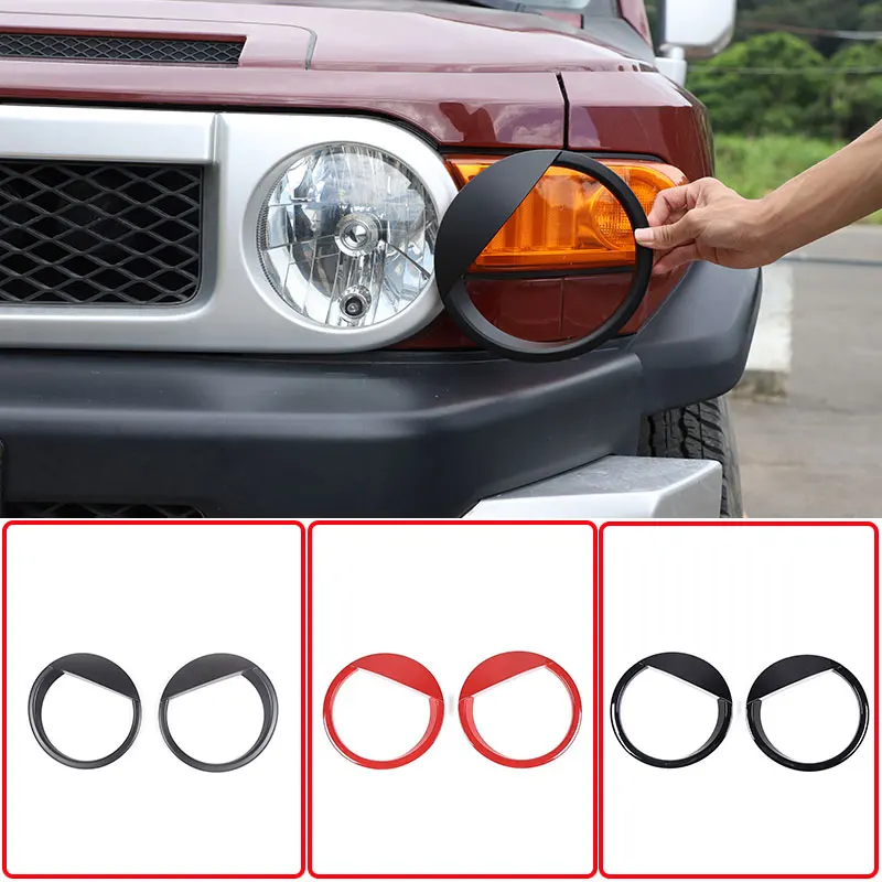 For 2007-2021 Toyota FJ Cruiser ABS Matte black car shape headlight decoration sticker car exterior protection accessories
For 2007-2021 Toyota FJ Cruiser ABS Matte black car shape headlight decoration sticker car exterior protection accessories