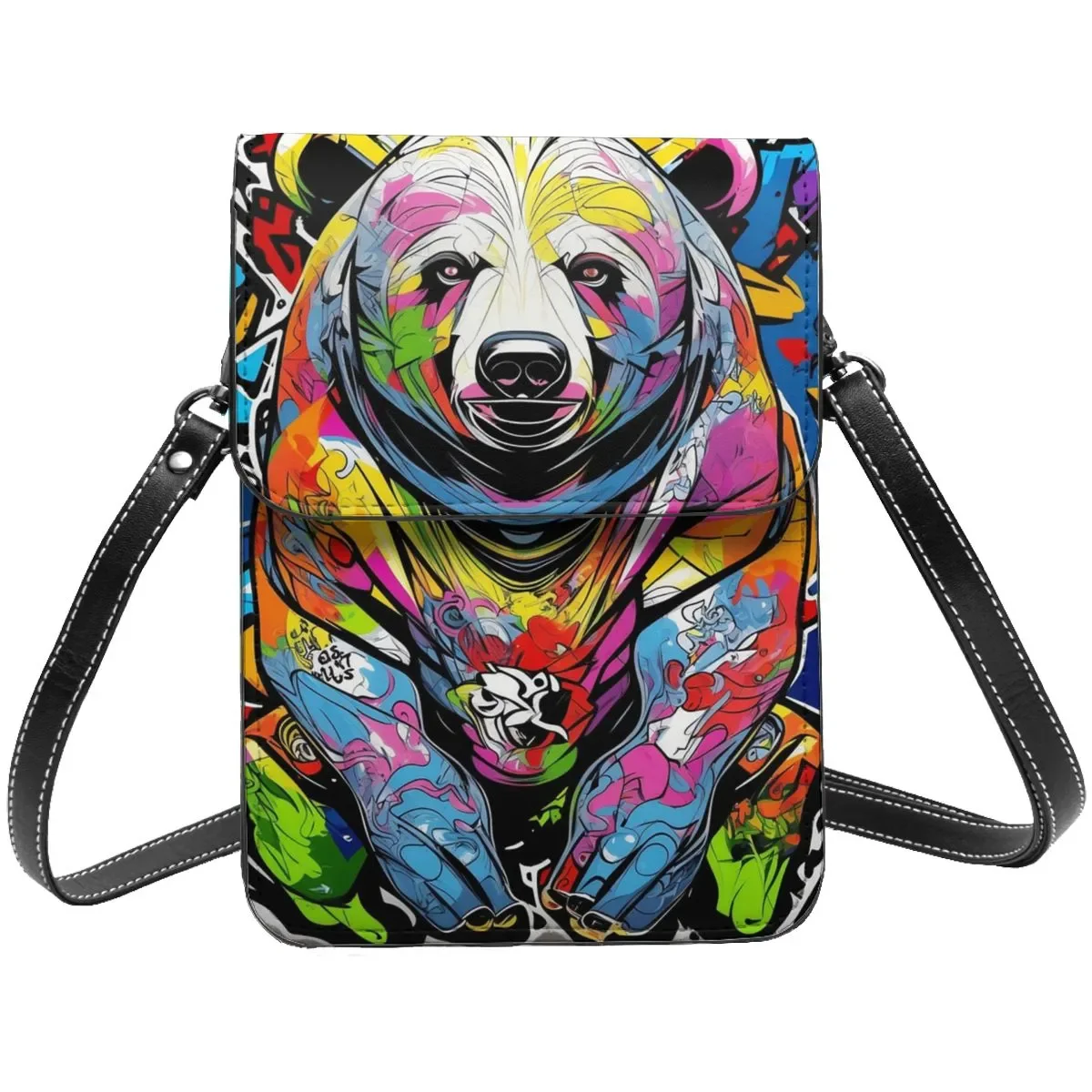 Graffiti Bear Urban Shoulder Bag Street Art Spray Paint Office Student Mobile Phone Bag Gift Reusable Leather Bags
Graffiti Bear Urban Shoulder Bag Street Art Spray Paint Office Student Mobile Phone Bag Gift Reusable Leather Bags