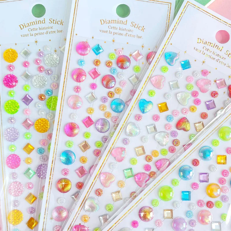 6 Sheets/Set Kids Reward 3D Diamond Crystal Gem Colorful Shiny Stickers Lovely Creative DIY Mobile Phone Case Decoration
6 Sheets/Set Kids Reward 3D Diamond Crystal Gem Colorful Shiny Stickers Lovely Creative DIY Mobile Phone Case Decoration