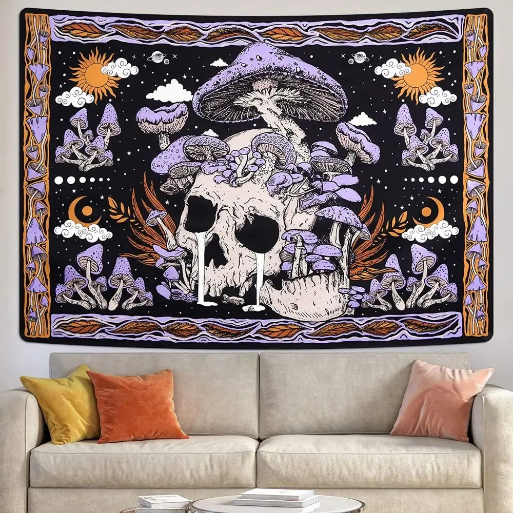 

51.2 X 59.1 Inches Trippy Tapestry Mushroom Tapestry Plant Tapestry Tapestry Wall Hanging Bedroom|Room