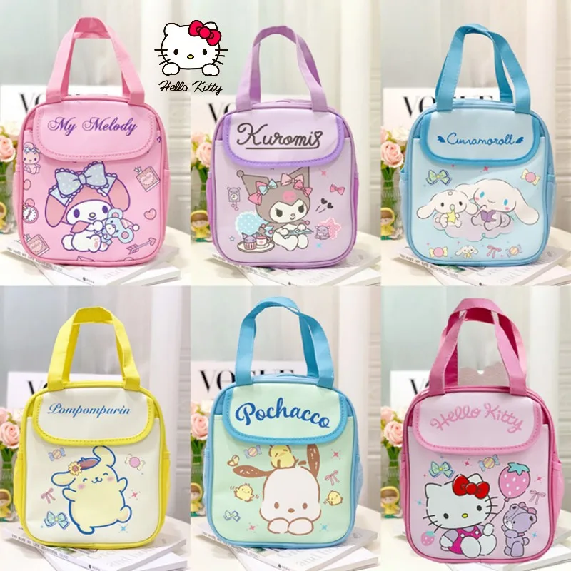 Hello Kitty Kawaii Tote Bag Cinnamoroll Melody Kuromi Lunch Box Bag Anime Cartoon Large Capacity Portable Storage Bag Child Gift
Hello Kitty Kawaii Tote Bag Cinnamoroll Melody Kuromi Lunch Box Bag Anime Cartoon Large Capacity Portable Storage Bag Child Gift