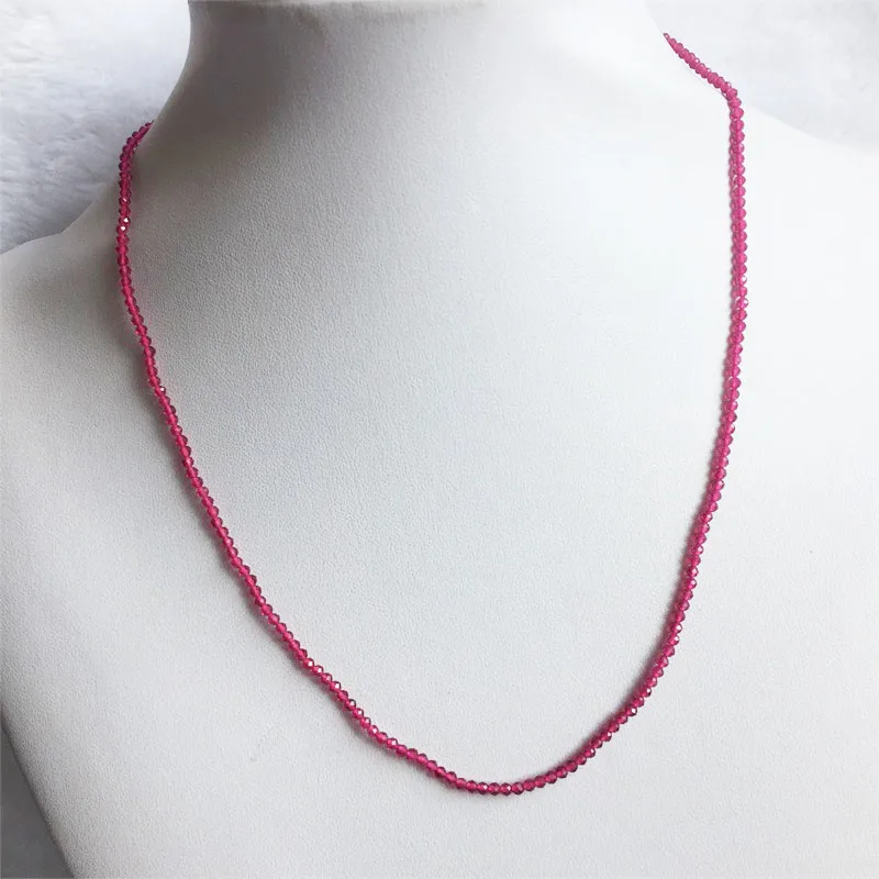 2MM 3MM Cut Purple Red Ruby Spinel Necklace Gemstone Natural Stone Jewelry Elegant Exquisite Chain Choker Collier
2MM 3MM Cut Purple Red Ruby Spinel Necklace Gemstone Natural Stone Jewelry Elegant Exquisite Chain Choker Collier