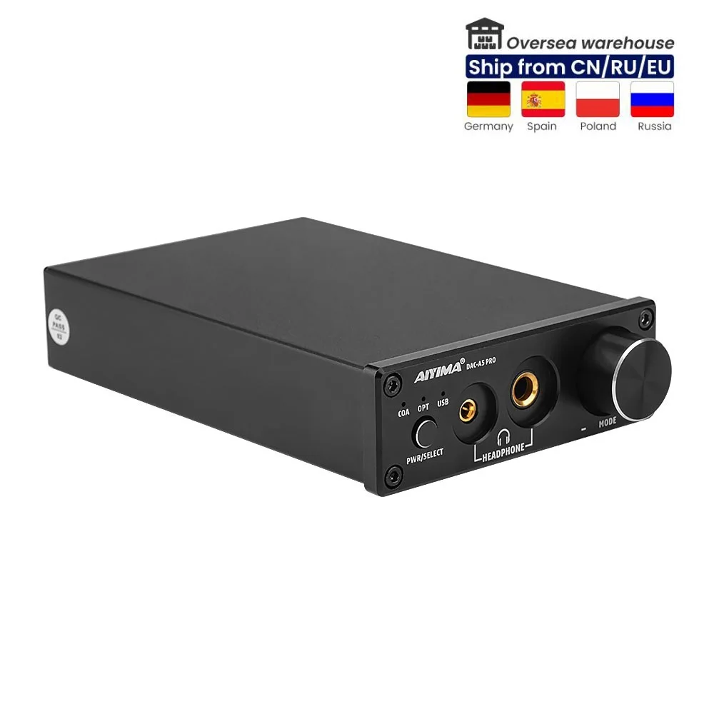 

Новый аудио DAC A5 Pro TPA6120 Mini HIFI USB DAC декодер аудио усилитель для наушников 24 бит 192 кГц LM49720 ESS9018K2M AMP DC12V