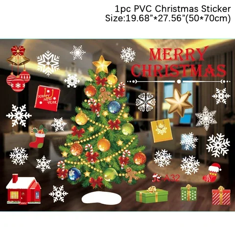 Holiday Window Decals Festive Home Decorations Christmas Wall Decals Children's Room Stickers New Year Merry Stickers
Holiday Window Decals Festive Home Decorations Christmas Wall Decals Children's Room Stickers New Year Merry Stickers